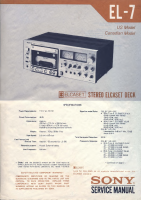 Sony EL-7 - Service Manual 
